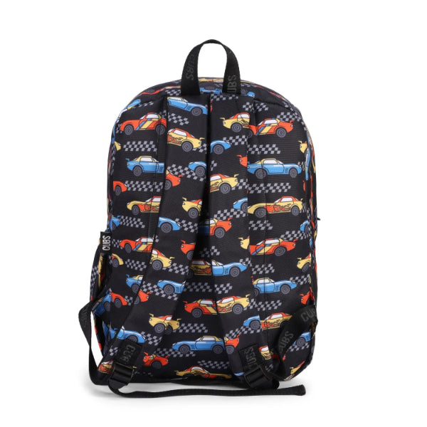 Cubs Black Racing Cars Backpacks