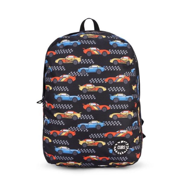 Cubs Black Racing Cars Backpacks