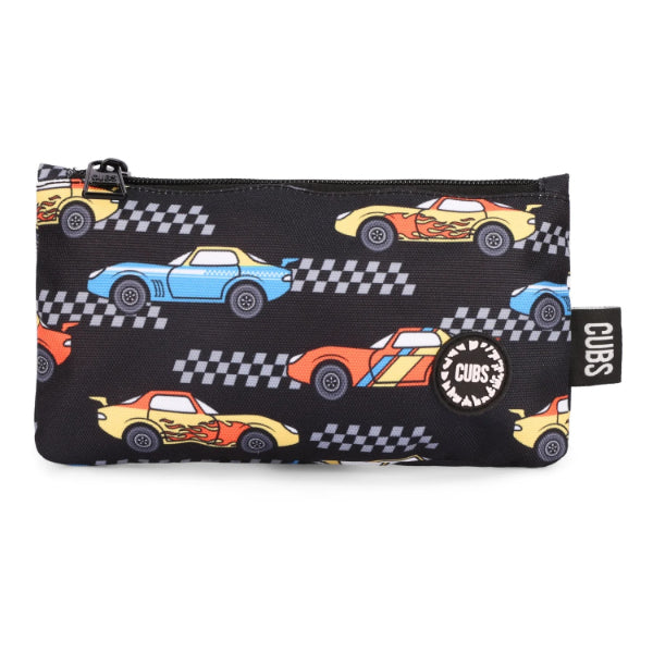 Cubs Black Racing Cars Pencil Case