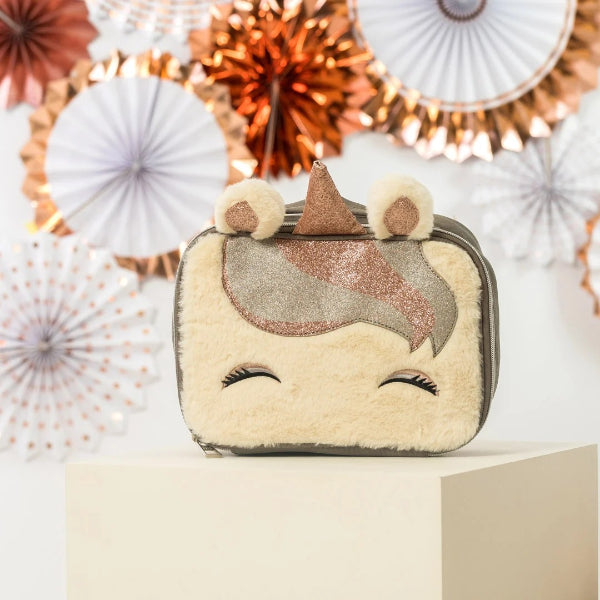 Cubs Matt Gold Sequin & Fur Unicorn Lunch Bag