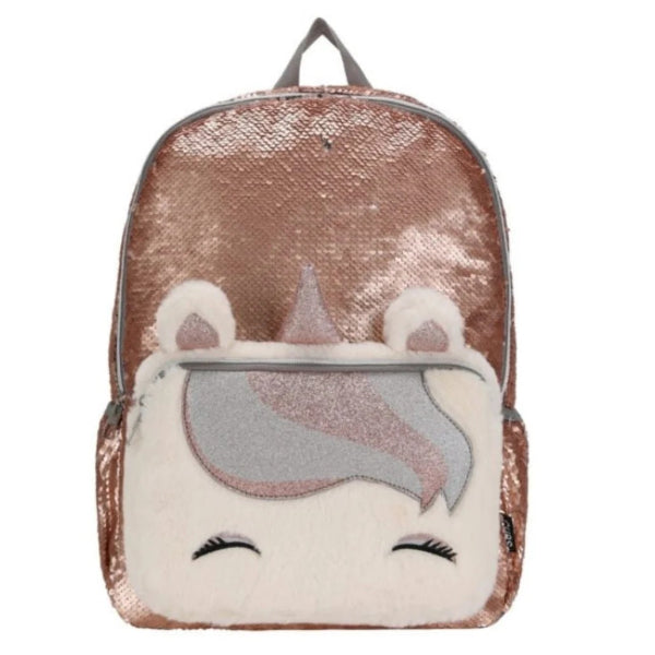 Cubs Matt Gold Sequin & Fur Unicorn Backpacks