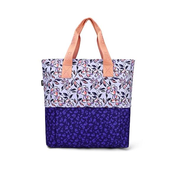 Cubs Navy Lilies Cooling Tote Bag For Unisex