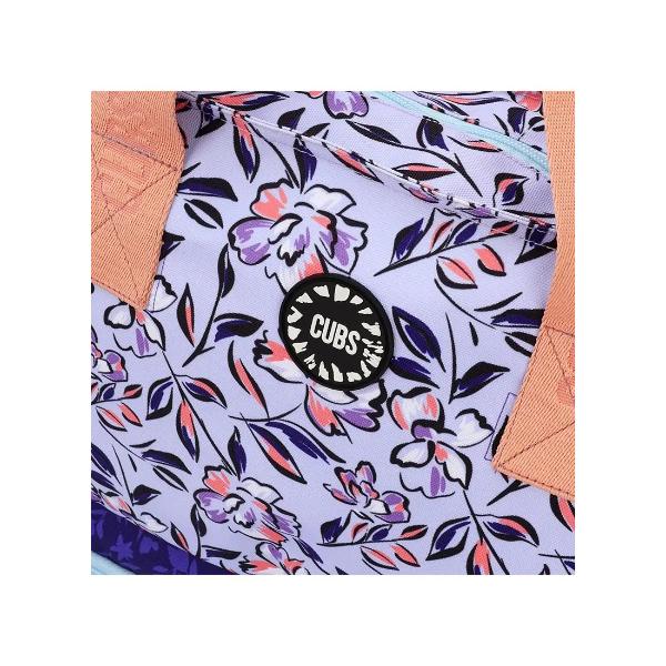 Cubs Navy Lilies Cooling Tote Bag For Unisex