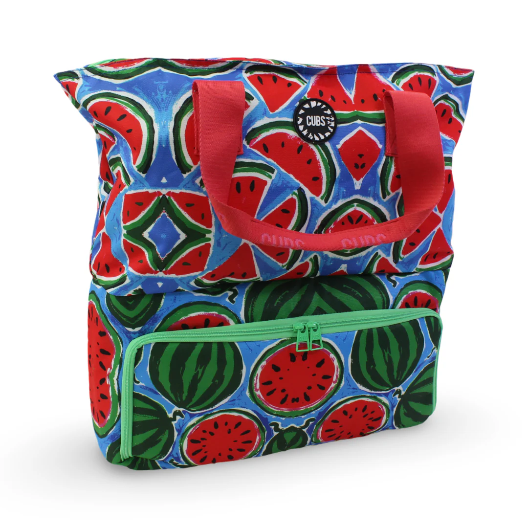 Cubs Watermelon Wave Cooling Tote Bag For Unisex