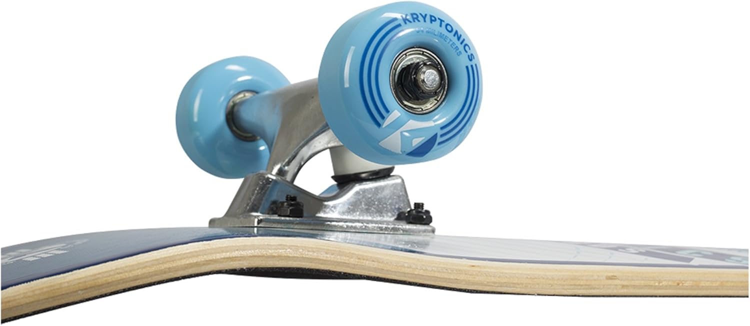 Kryptonics Pop Series-Sky Blue Rays Skateboard