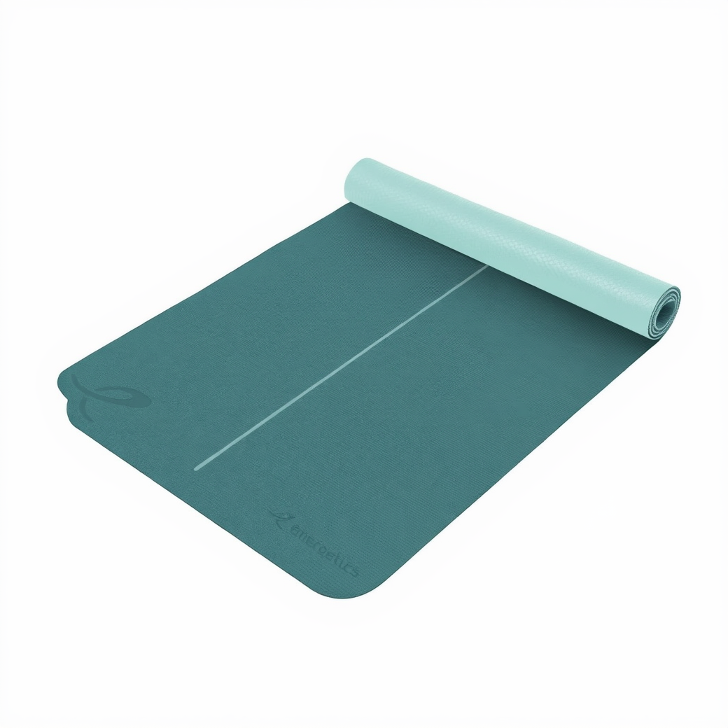 Energetics Fitness Yoga Mat For Unisex, Blue & Mint