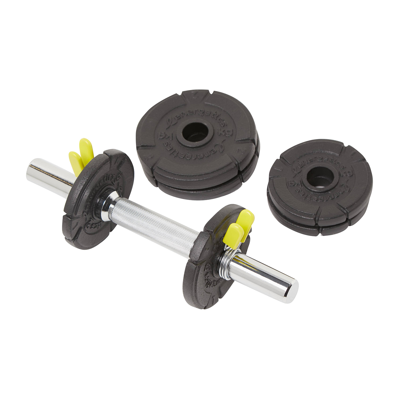 Energetics Fitness Dumbbells Set For Unisex, Black
