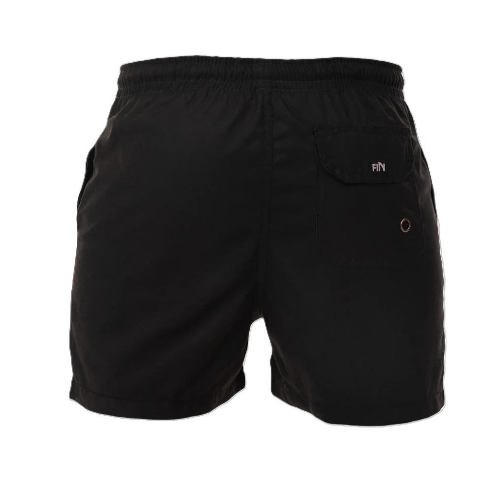 Fin Swimming Shorts For Men, Basic Black