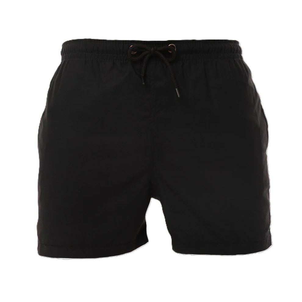 Fin Swimming Shorts For Men, Basic Black