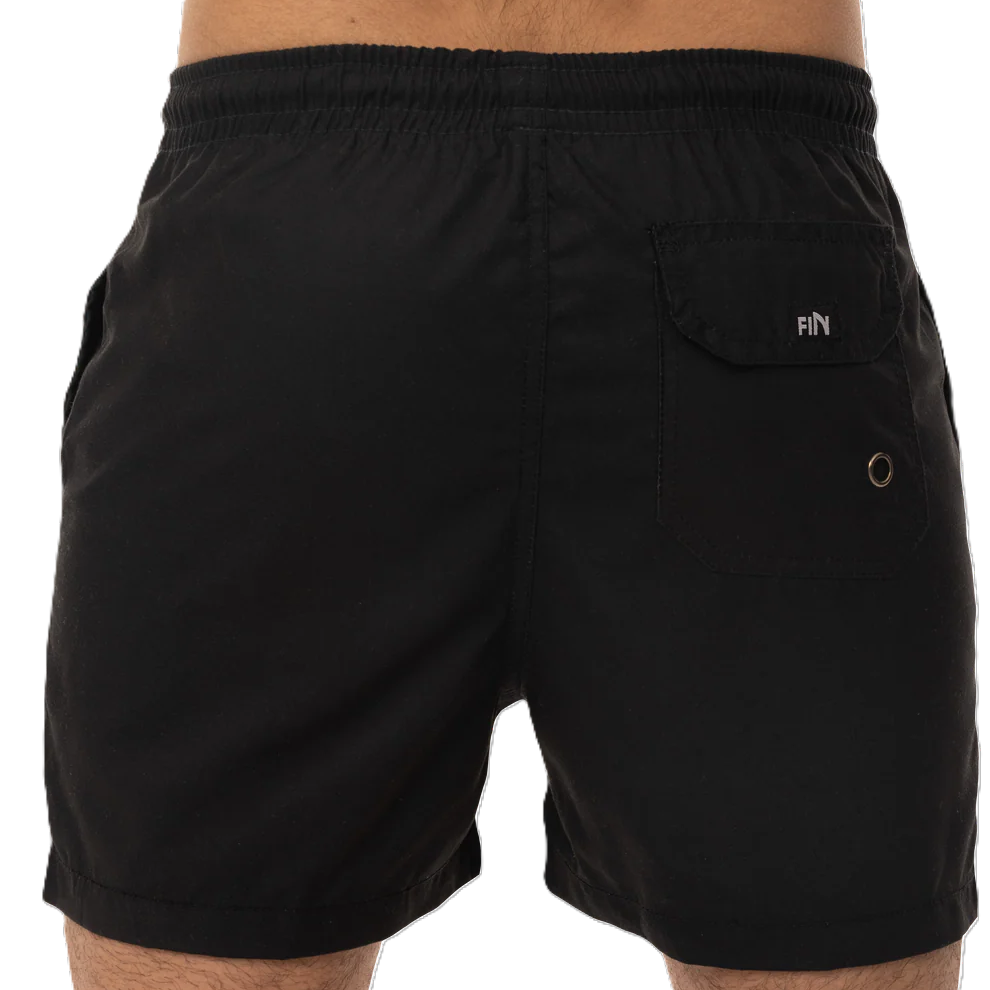 Fin Swimming Shorts For Men, Basic Black