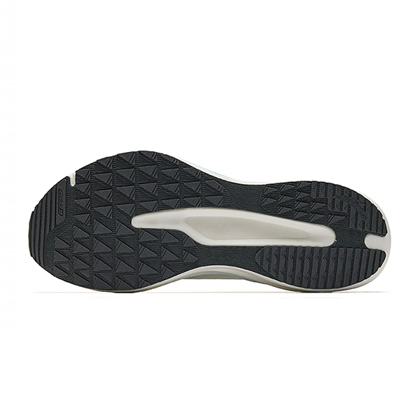 حذاء رياضي رجالي من أنتا، أبيض ورمادي