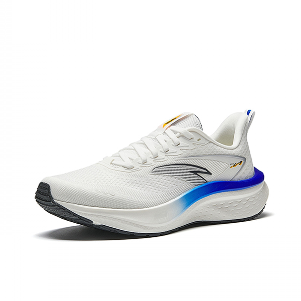 حذاء رياضي رجالي من أنتا، أبيض ورمادي