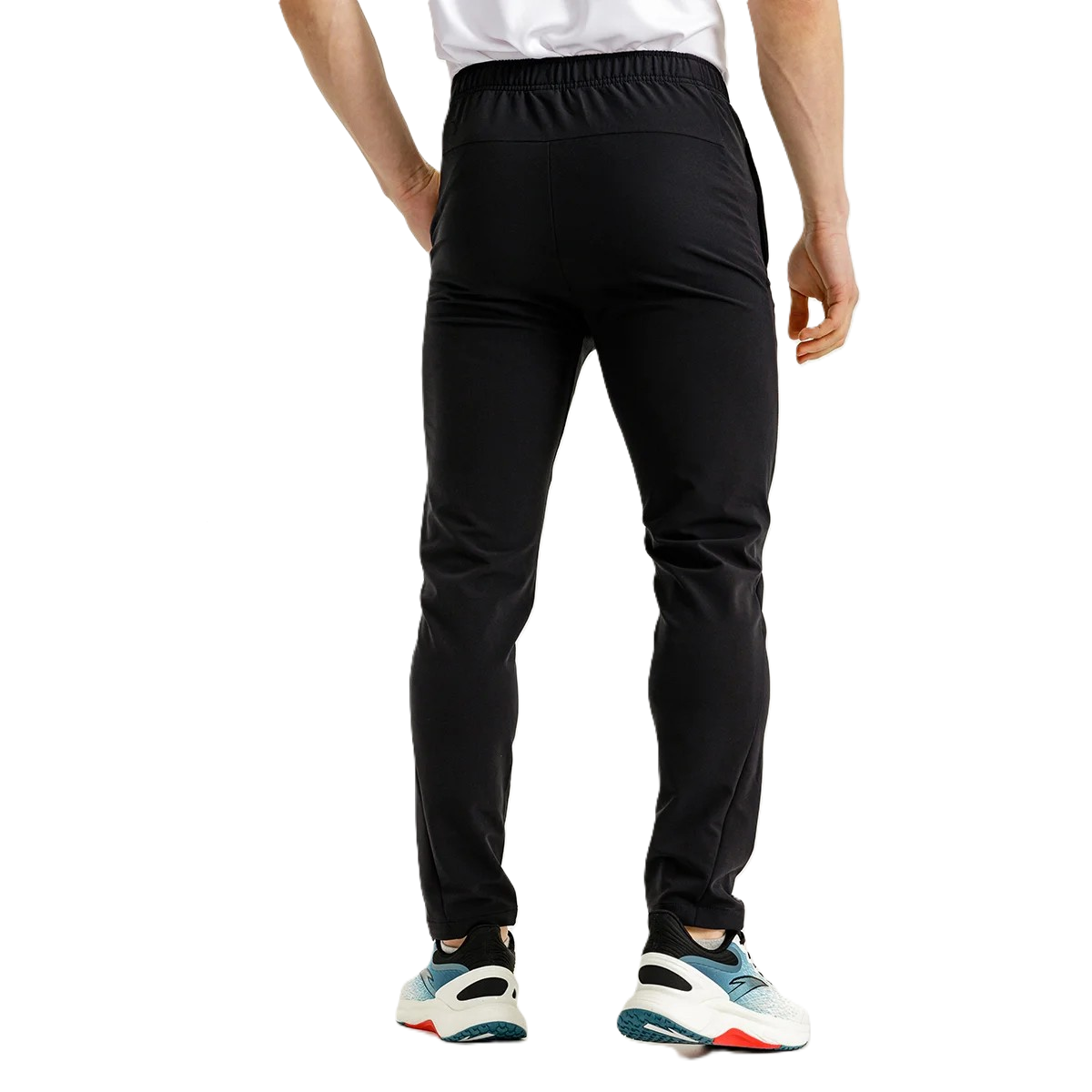 Anta Fitness Woven Track Pants For Men, Black