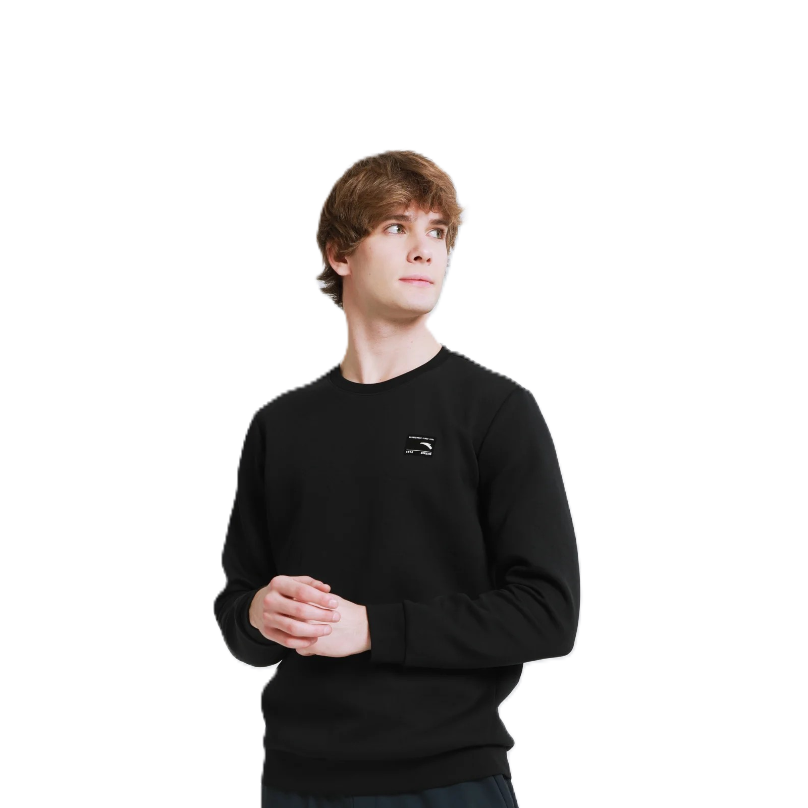 Anta Fitness Sweatshirt For Men, Black