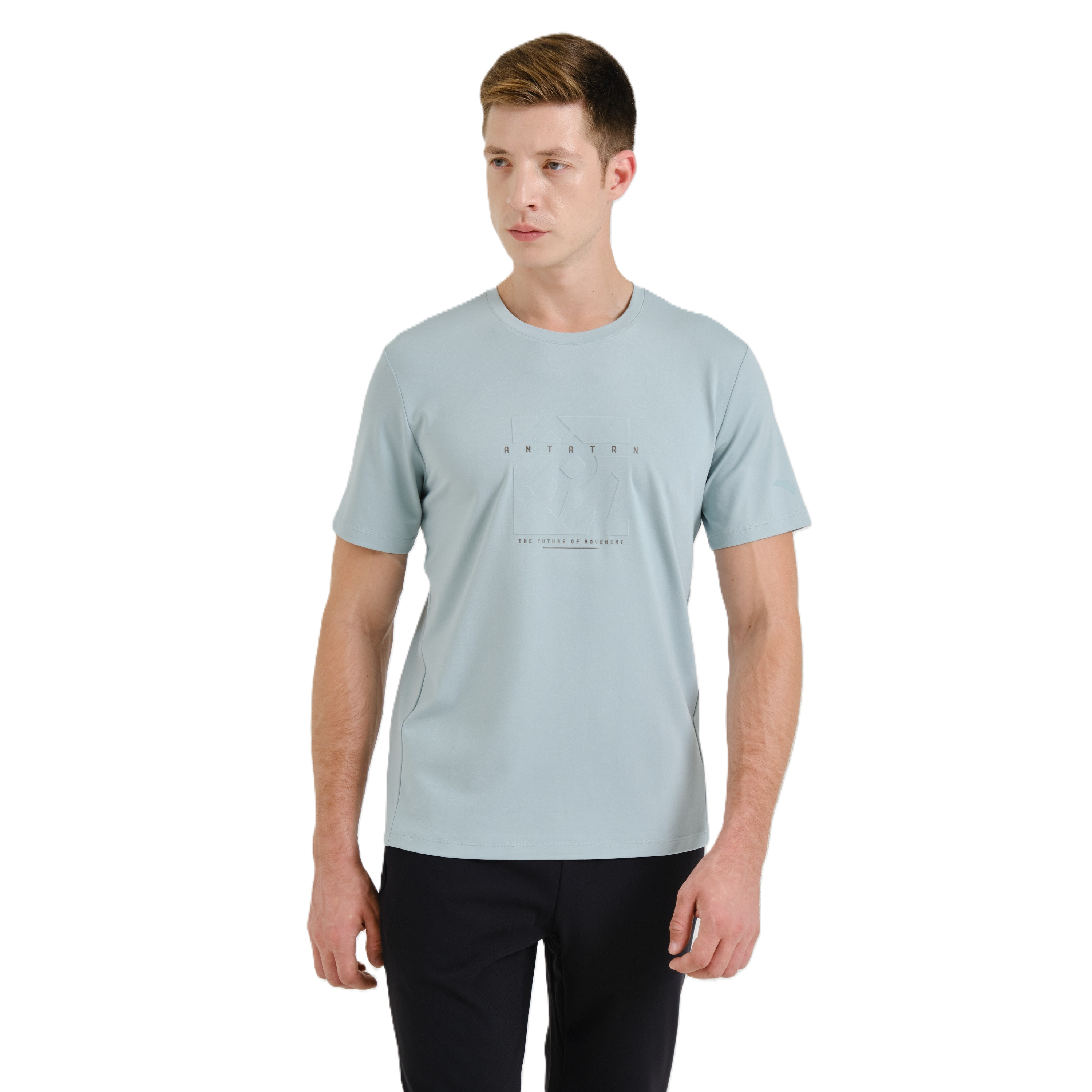 Anta Fitness Ss T-Shirt For Men, L.Green