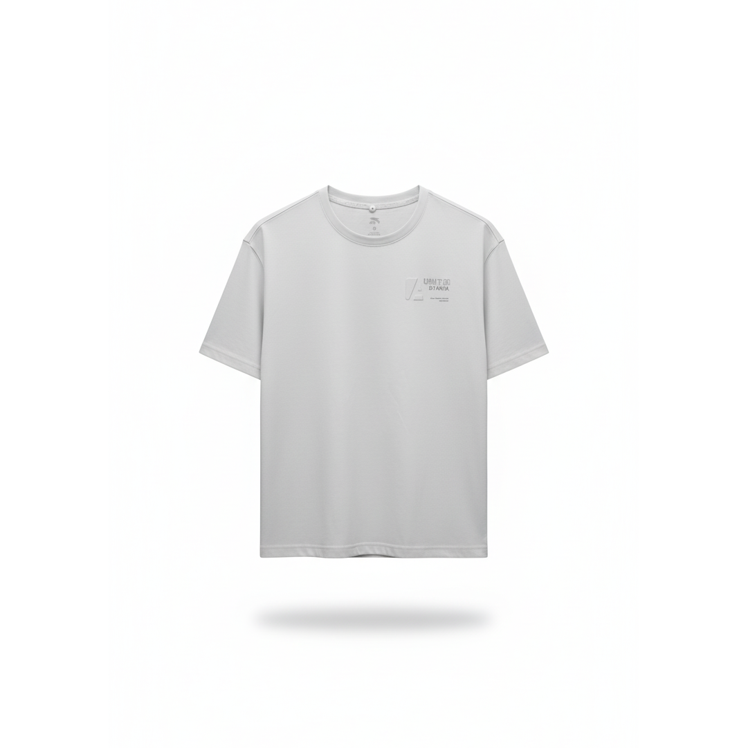 Anta Fitness Ss T-Shirt For Men, Cloud Grey