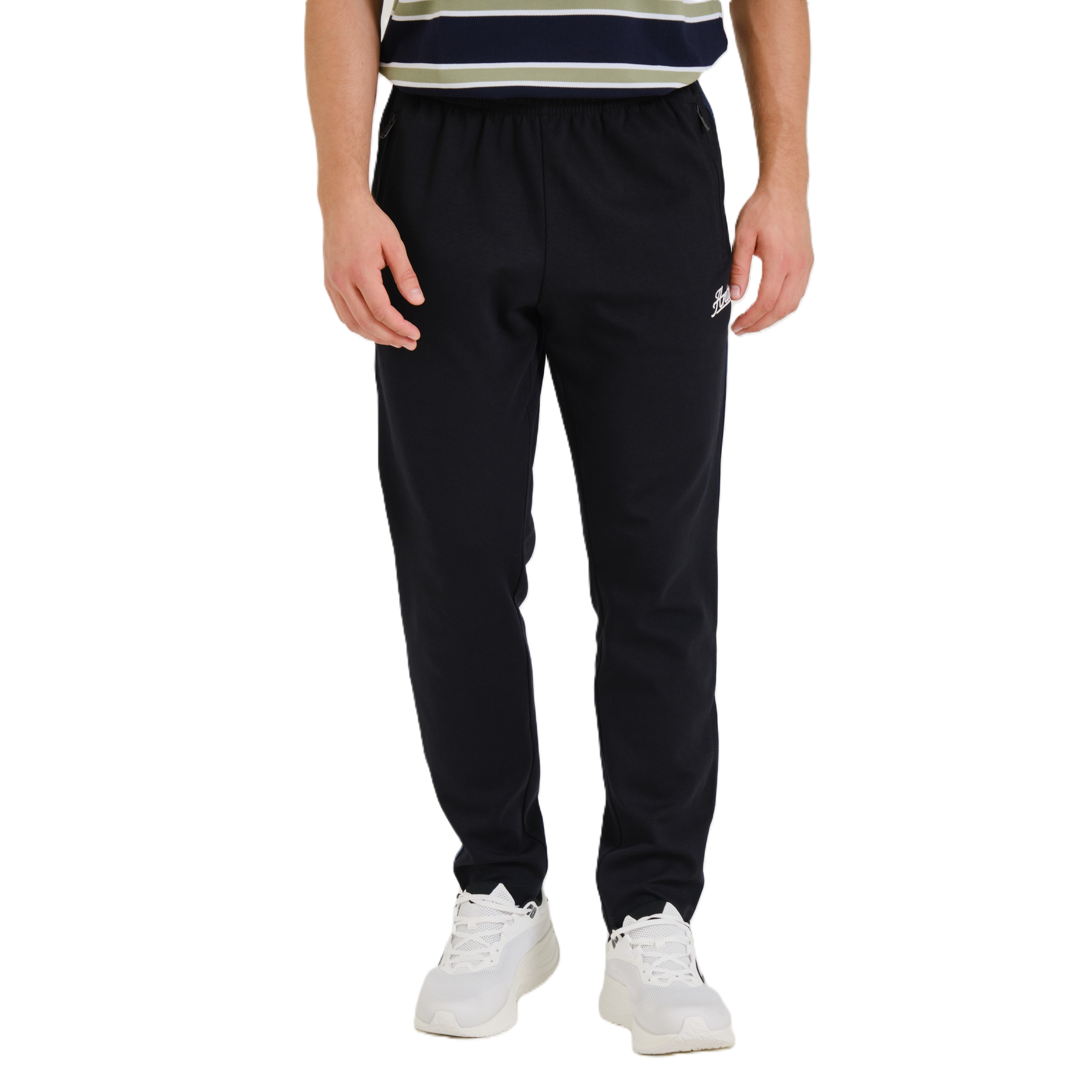Anta Lifestyle Knit Track Pants For Men, Black