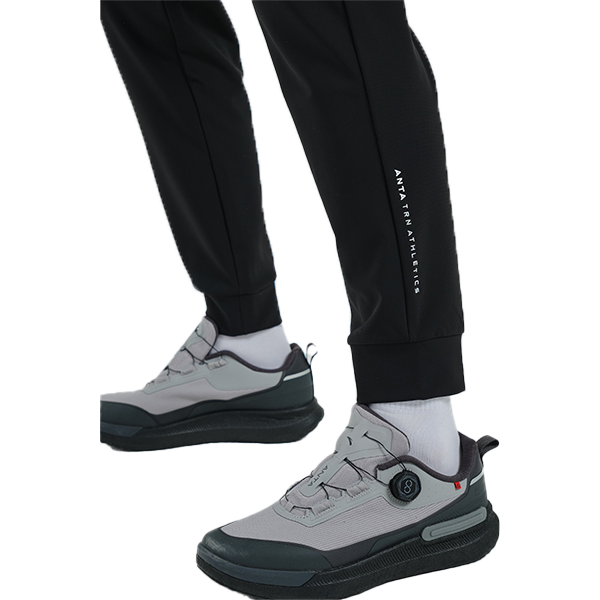 Anta Fitness Knit Track Pants For Men, Black