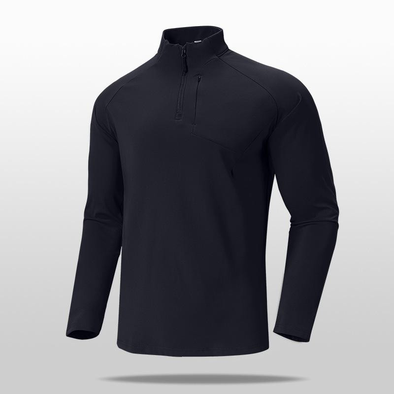 Anta Fitness Ls T-Shirt For Men, Black