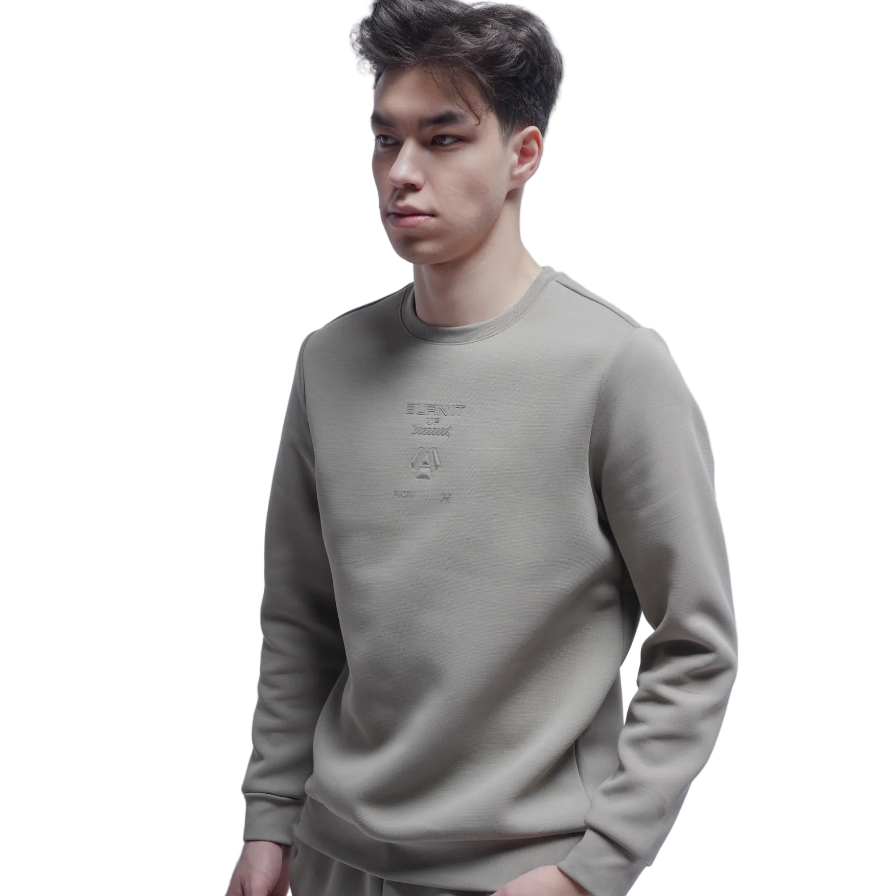 سويت شيرت أنتا فيتنس للرجال، لون أخضر فاصوليائي