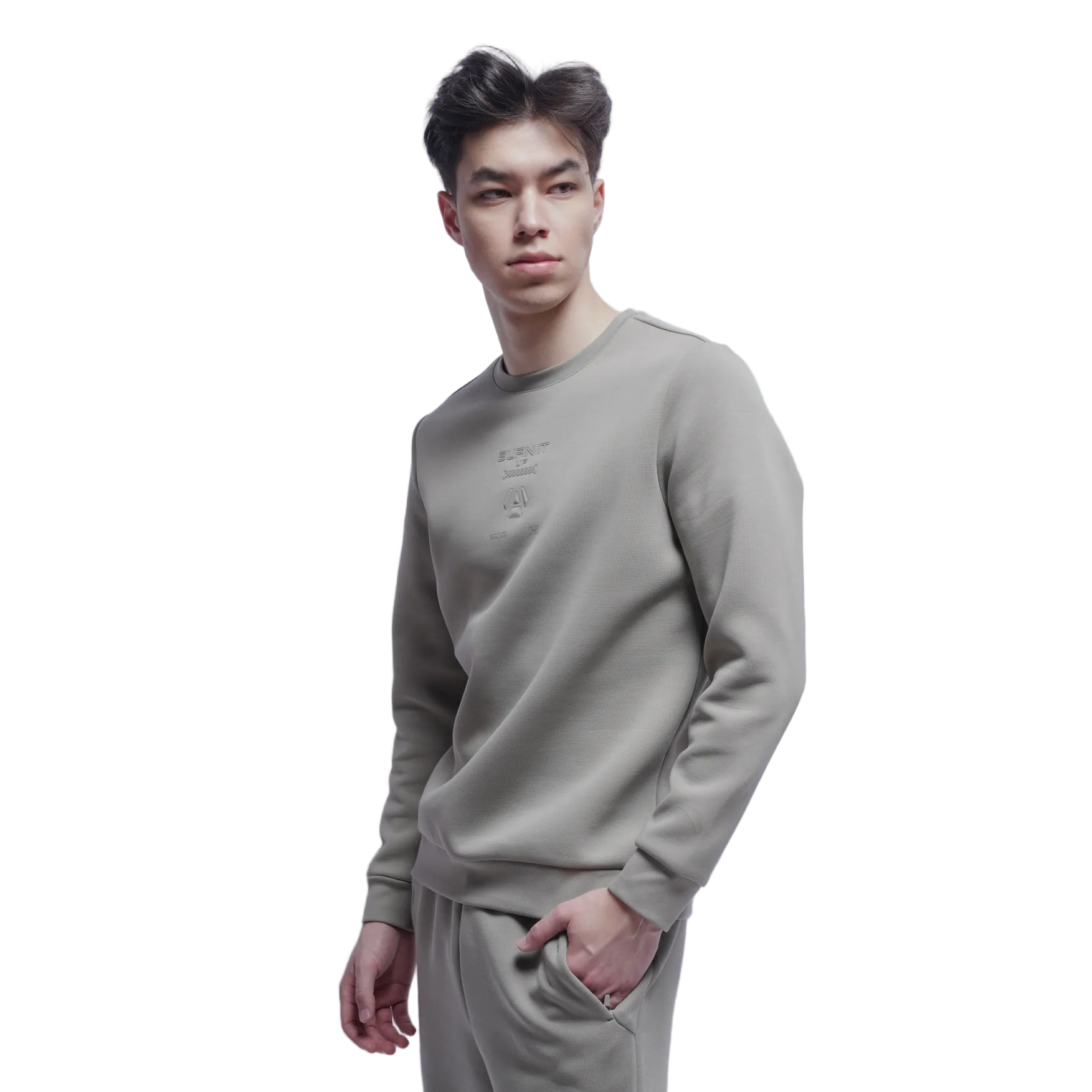 Anta Fitness Sweatshirt For Men, Bean Green