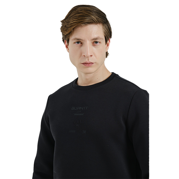 سويت شيرت أنتا فيتنس للرجال، أسود