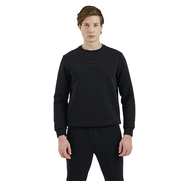 Anta Fitness Sweatshirt For Men, Black