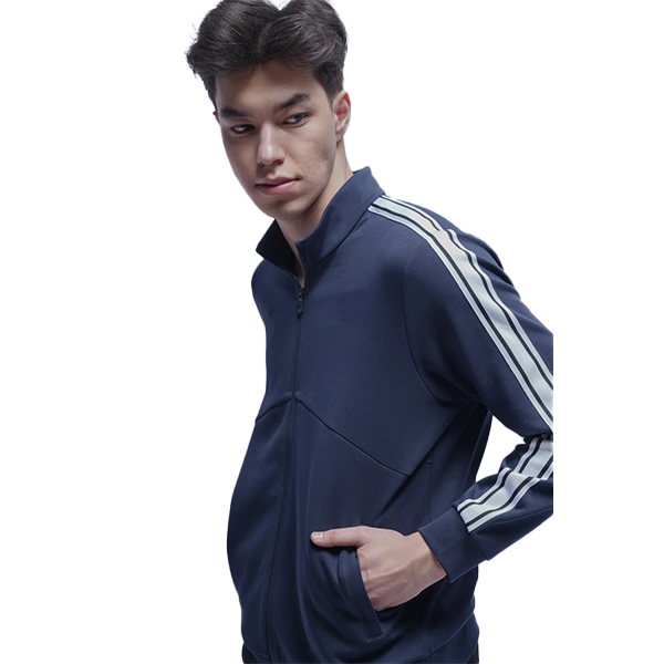 Anta Fitness Knit Track Top For Men, Black