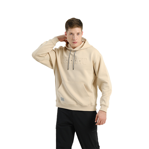 Anta Fitness Hooded Sweatshirt For Men, Almond Grey