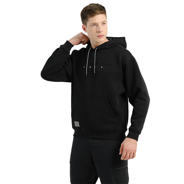 Anta Fitness Hooded Sweatshirt For Men, Black