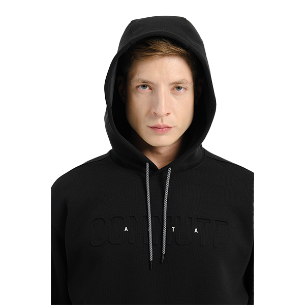 Anta Fitness Hooded Sweatshirt For Men, Black