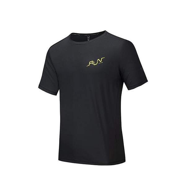 Anta Running Ss T-Shirt For Men, Black