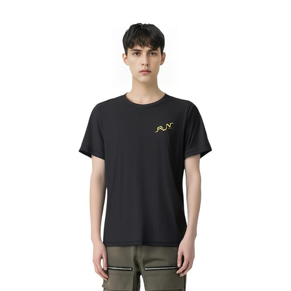 Anta Running Ss T-Shirt For Men, Black