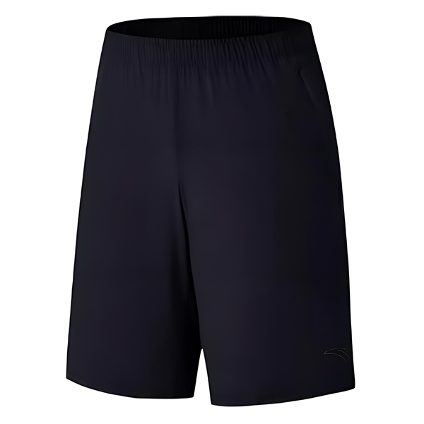 شورت رياضي منسوج من أنتا للرجال، أسود