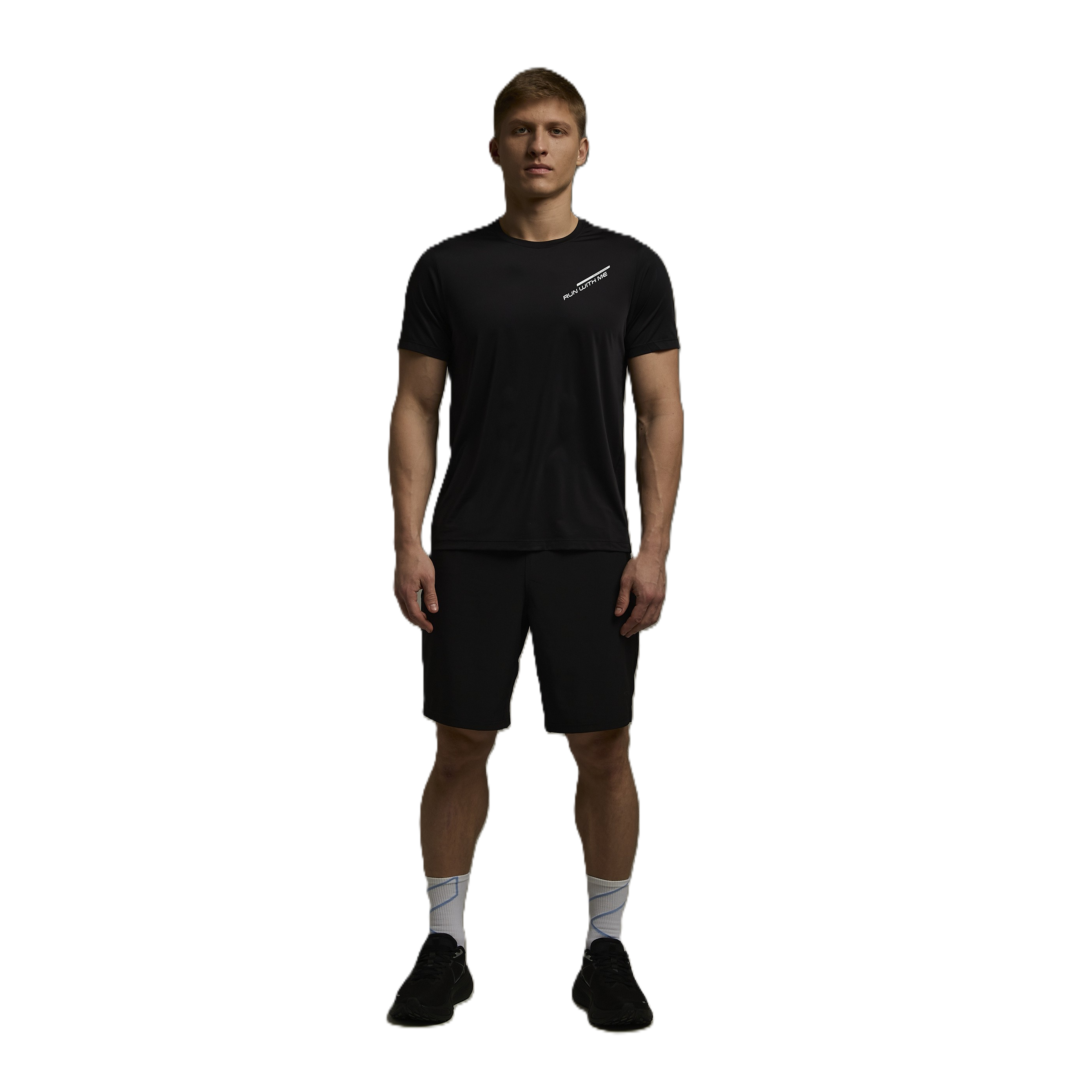 Anta Ss Running T-Shirt For Men, Black