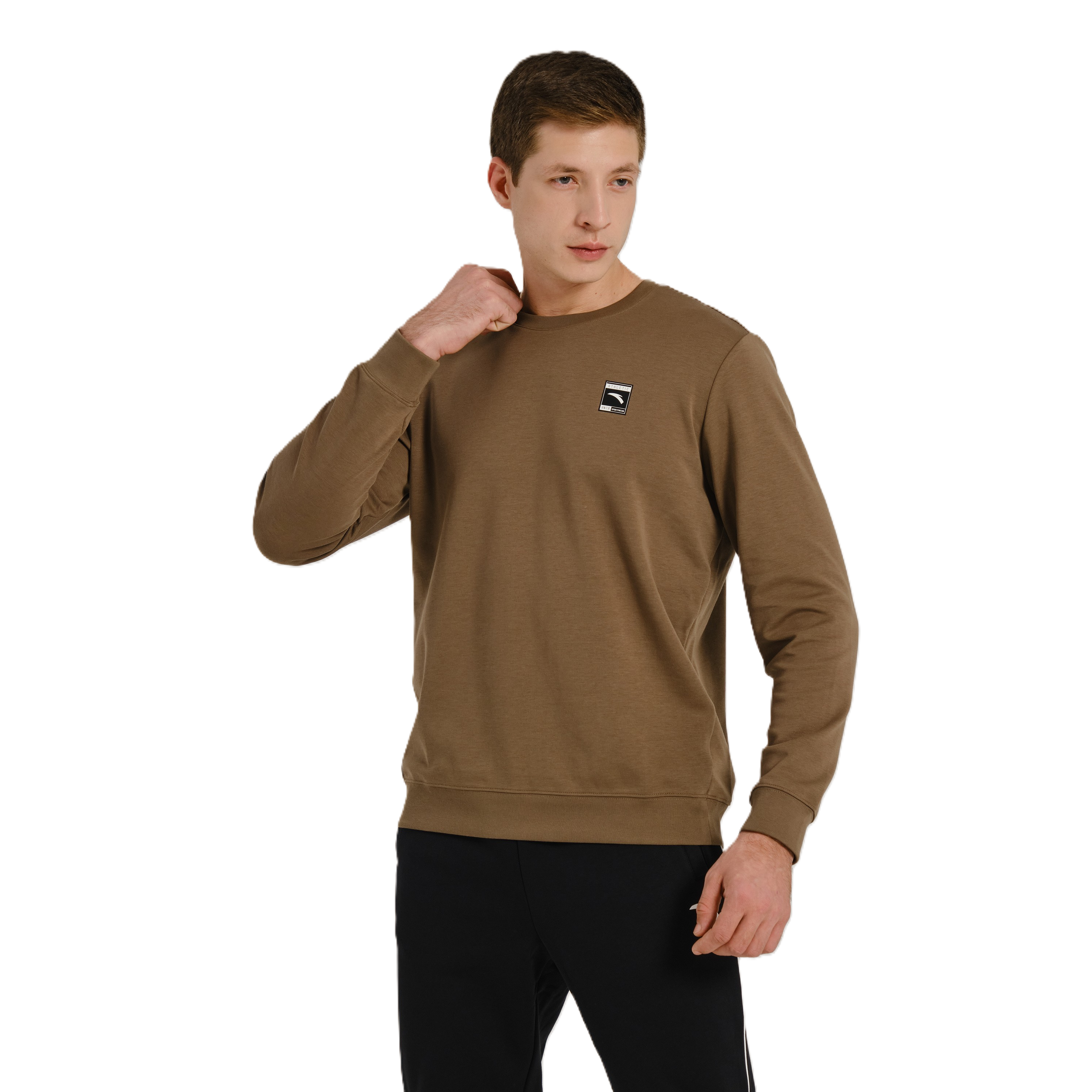 Anta Fitness Sweatshirt For Men, D.Grey