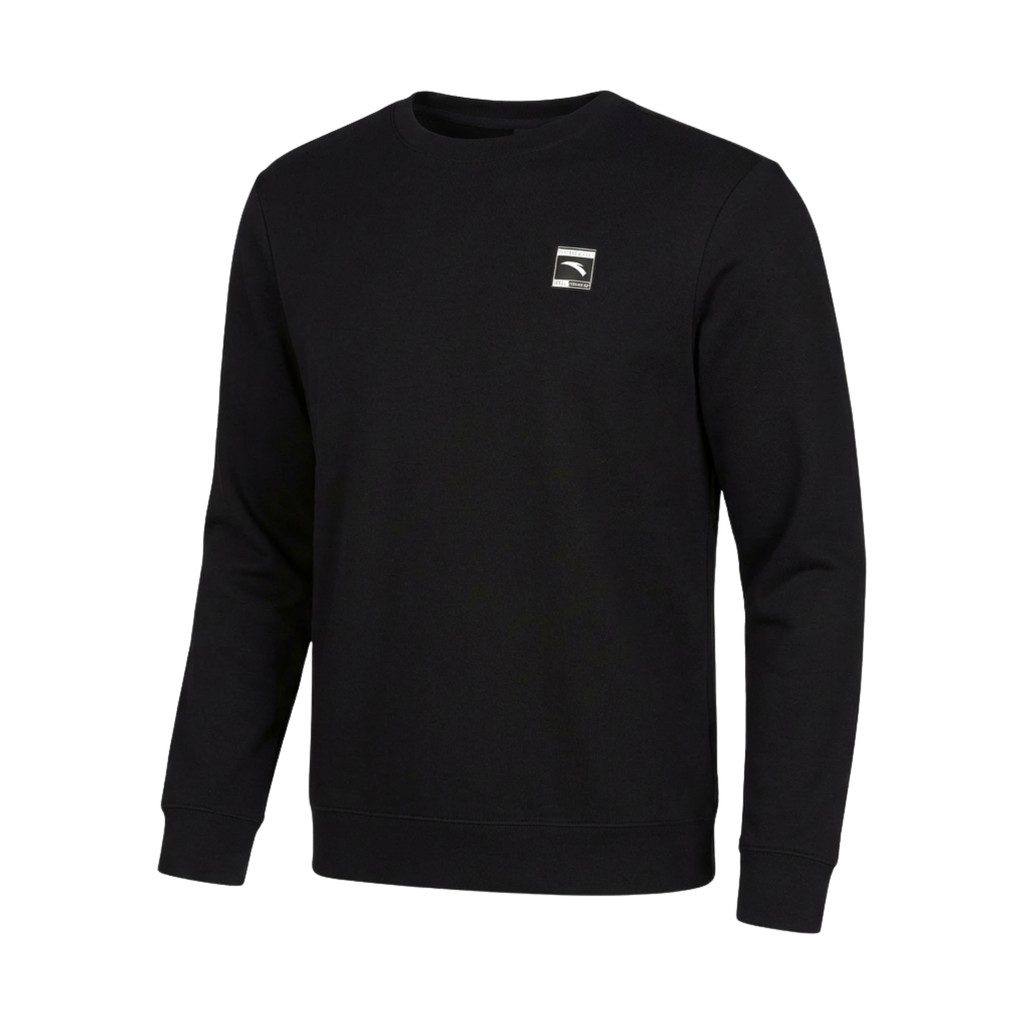 Anta Fitness Sweatshirt For Men, Black