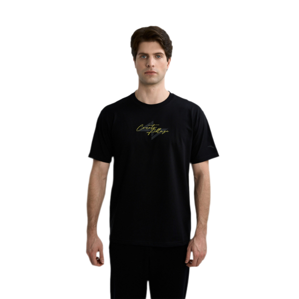 Anta Ss Basketballt T-Shirt For Men, Black