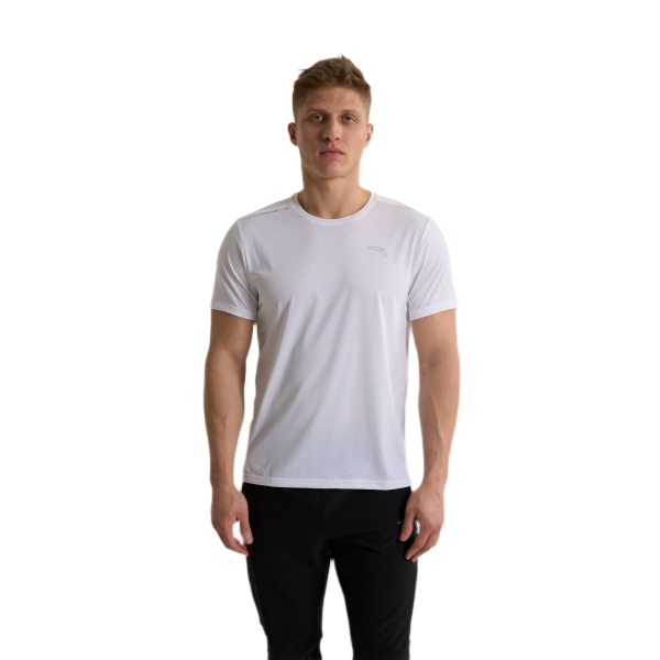 Anta Ss Running T-Shirt For Men, White