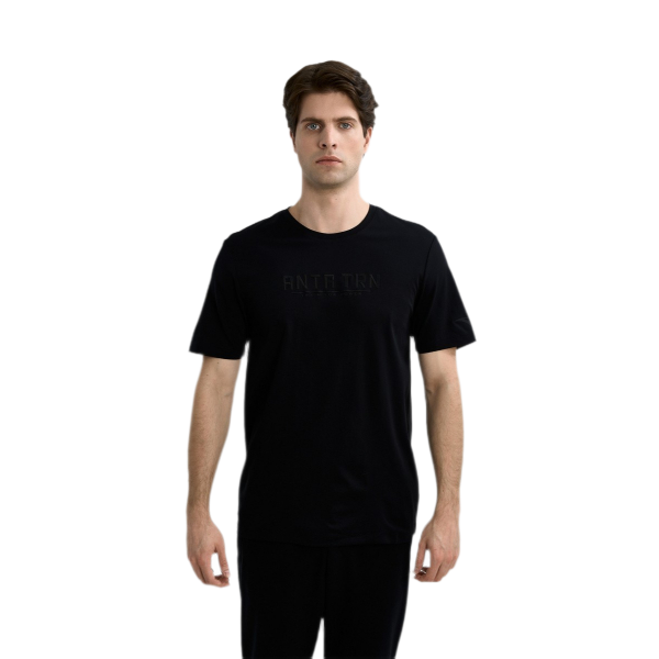 Anta Ss Fitness T-Shirt For Men, Black