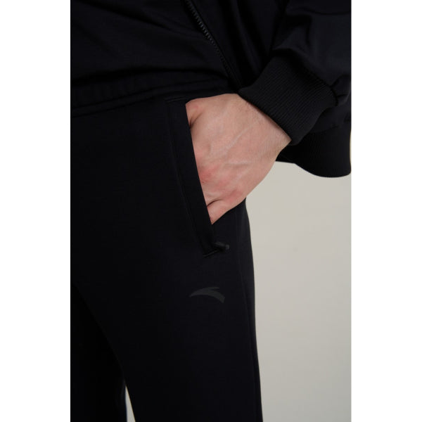 Anta Knit Track Fitness Pants For Men, Black