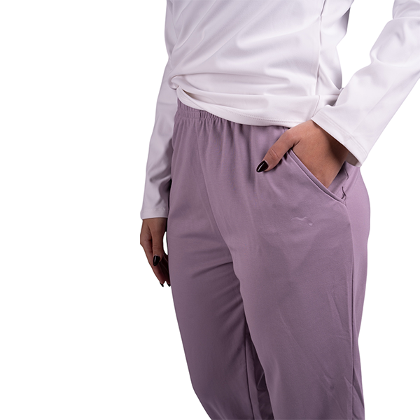 Anta Knit Ankle Fitness Pants For Women, Dark Purple