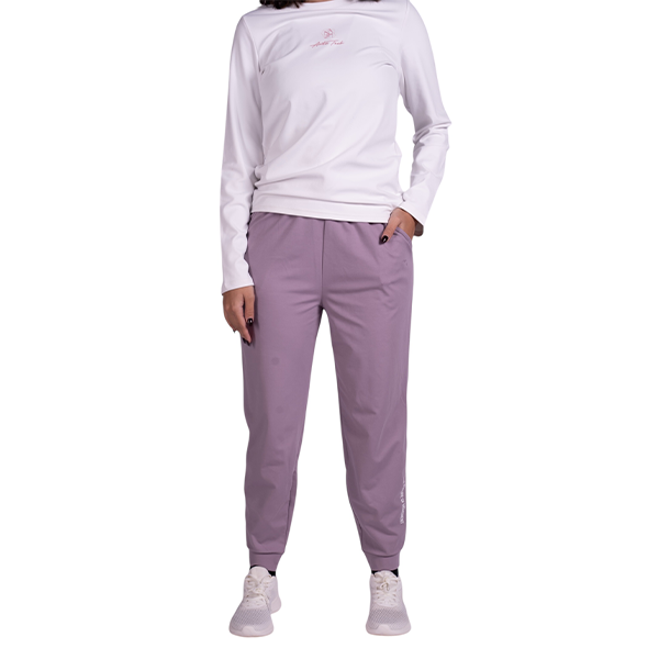 Anta Knit Ankle Fitness Pants For Women, Dark Purple