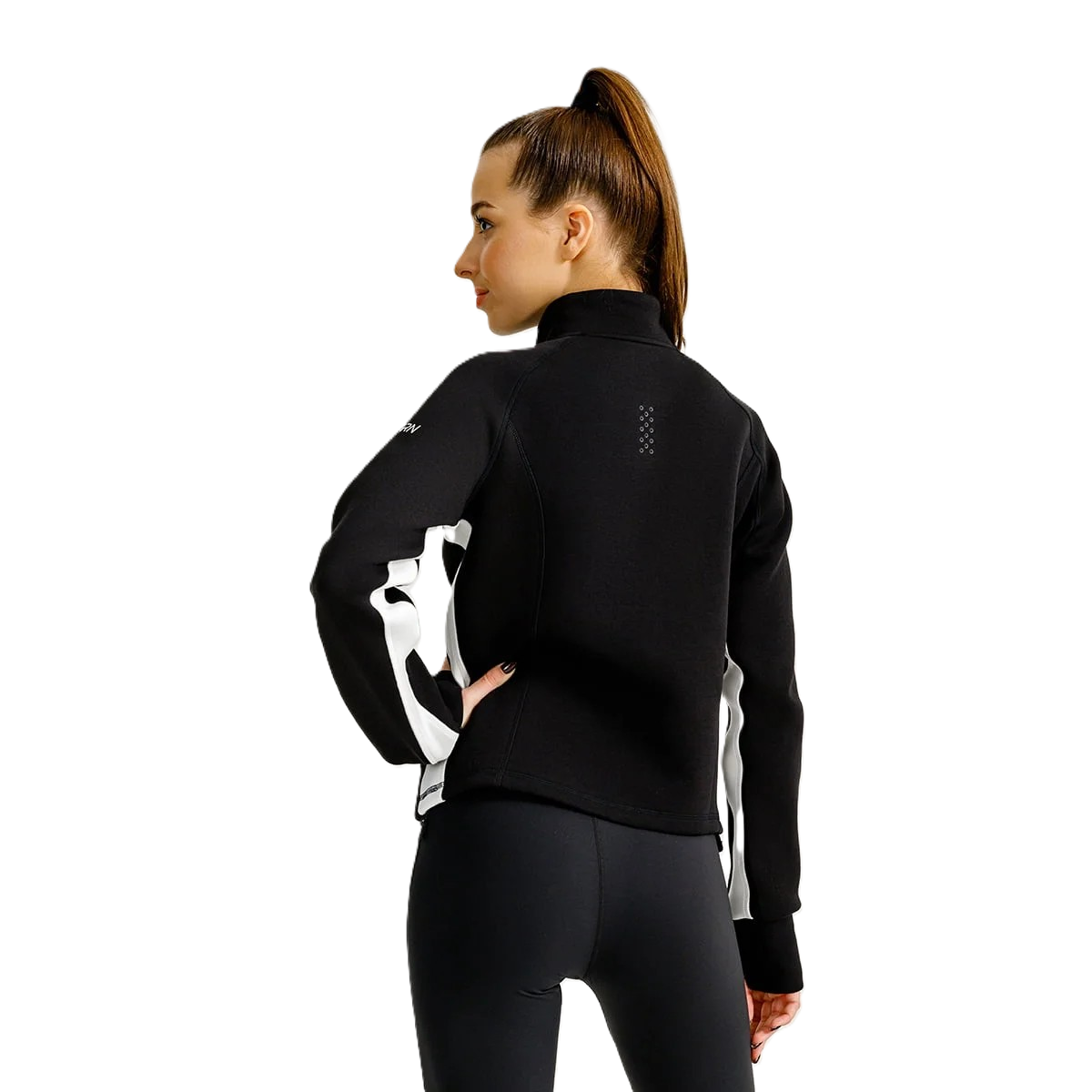 Anta Fitness Knit Track Top For Women, Black