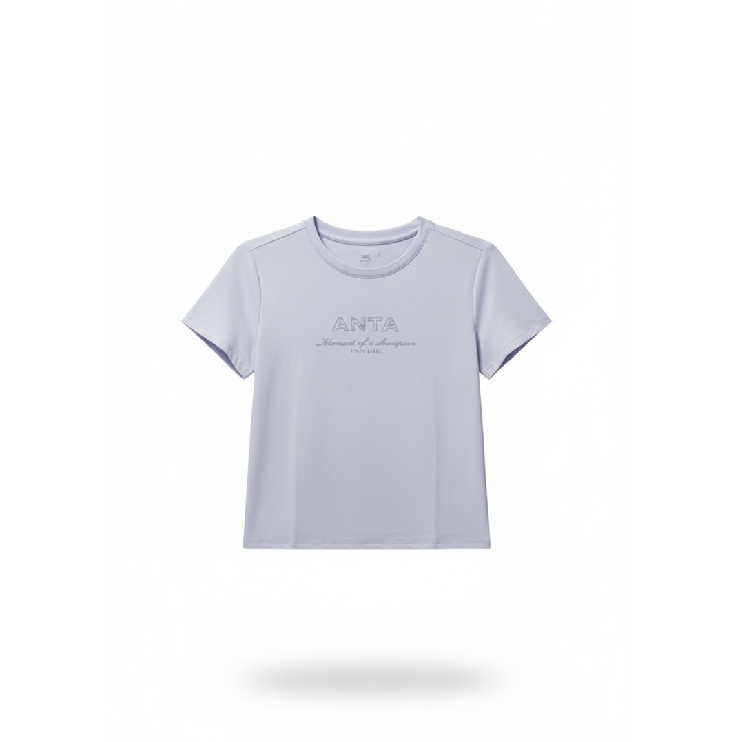 Anta Fitness Ss T-Shirt For Women, L.Purple
