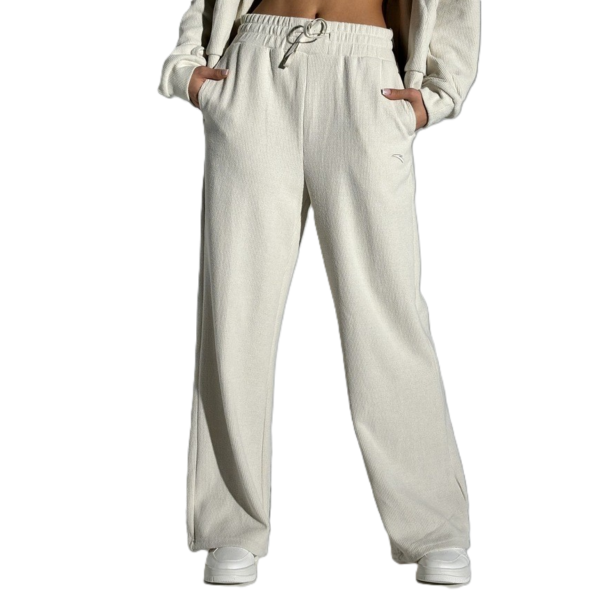 Anta Fitness Knit Track Pants For Women, Grey