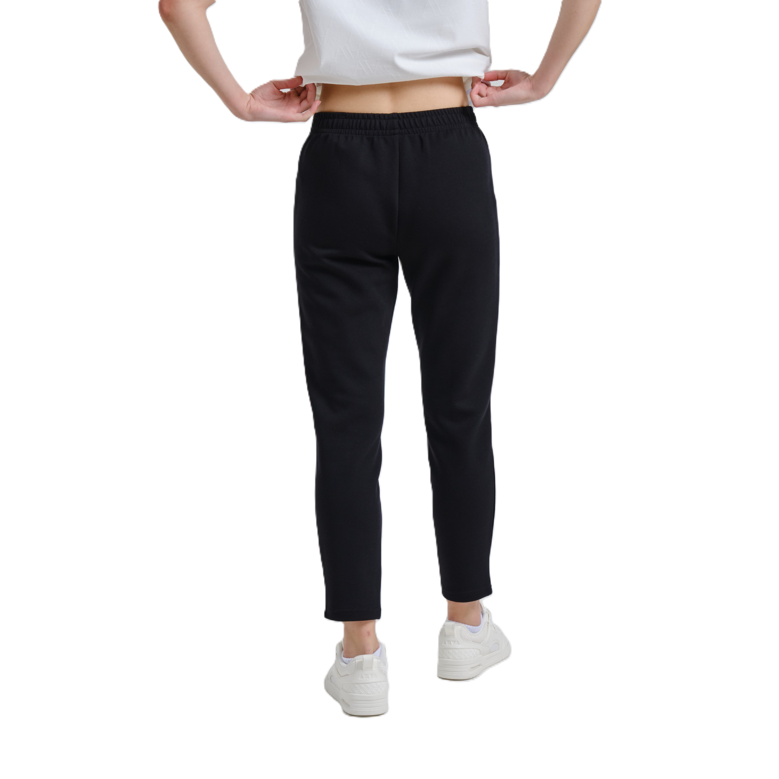 Anta Fitness Knit Track Pants For Women, Black