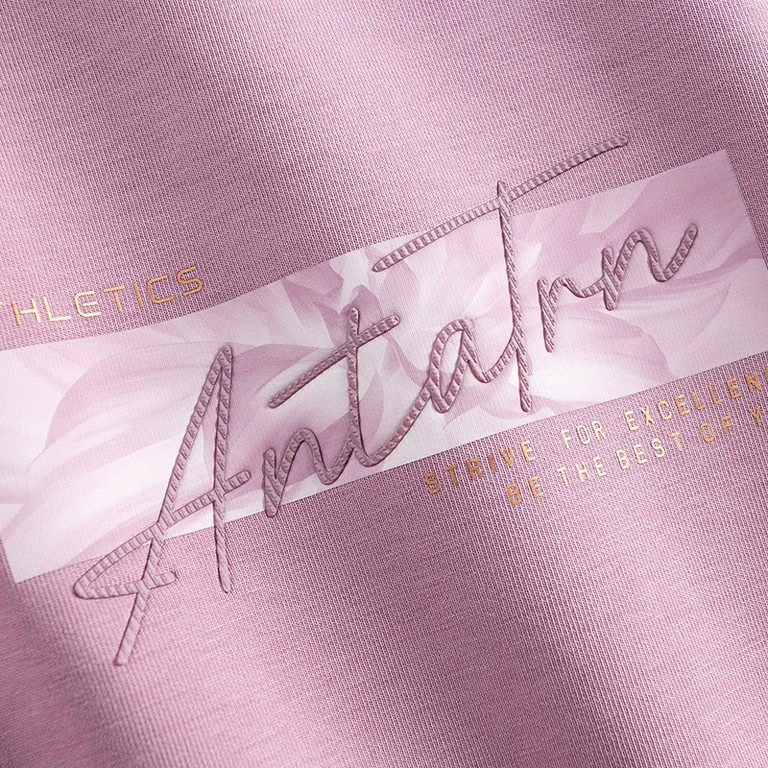 Anta Fitness Sweatshirt For Women, Pink