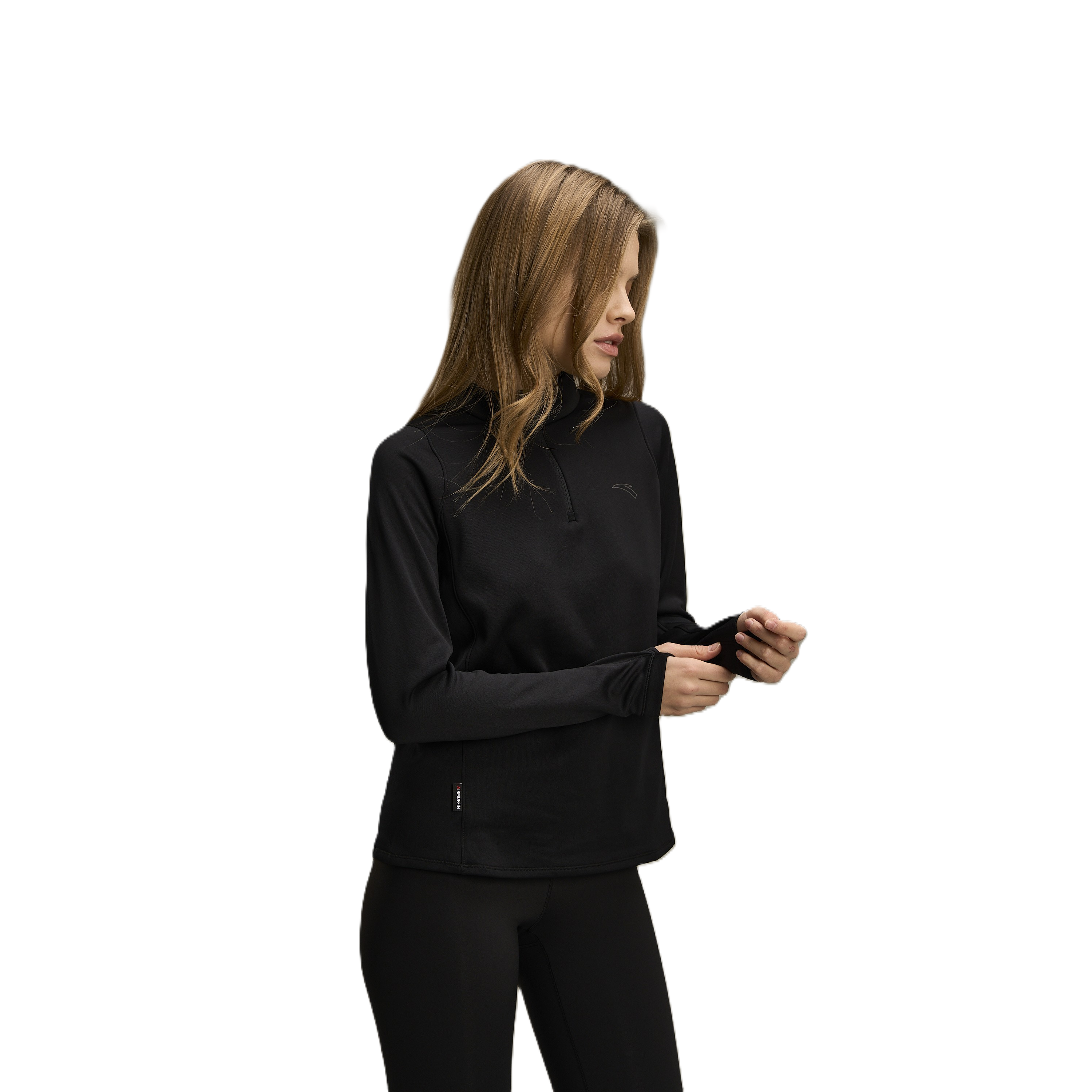 Anta Ls Running T-Shirt For Women, Black