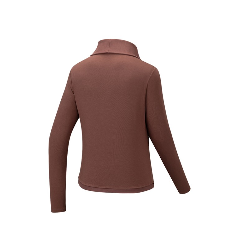 Anta Ls Fitness T-Shirt For Women, Maple Brown